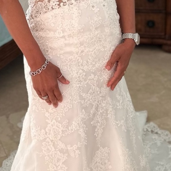 Mori Lee by Madeline Gardner Marni Ivory Lace Wedding Gown - Picture 13 of 14